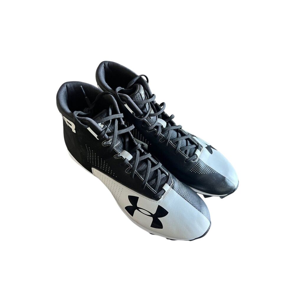 Under Armour Highlight Franchise RM Football Cleats Men’s 15 Black White